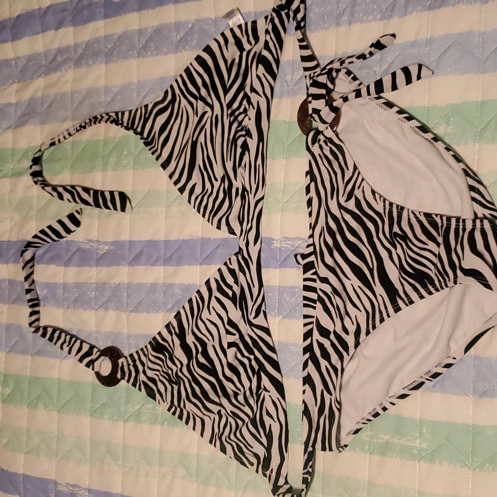 Old Navy Zebra printed swim suit